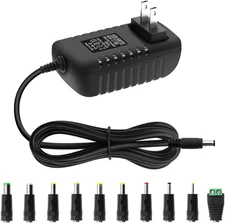 12V Power Supply 2A AC/DC Adapter 12Volt Wall Charger Replacement Power Cord AC 
