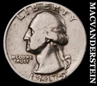 1947-D Silver Washington Quarter - Scarce  Better Date  No Reserve  #K4179