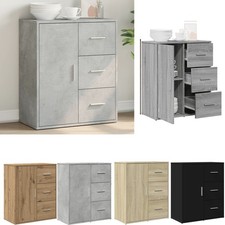 Holz Kommode mit 3 Schubladen Sideboard Schubladenschrank Kleiderschrank GU