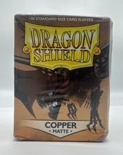 Dragon Shield Standard Size Copper Matte Sleeves - 100 CT for MTG / Pokemon