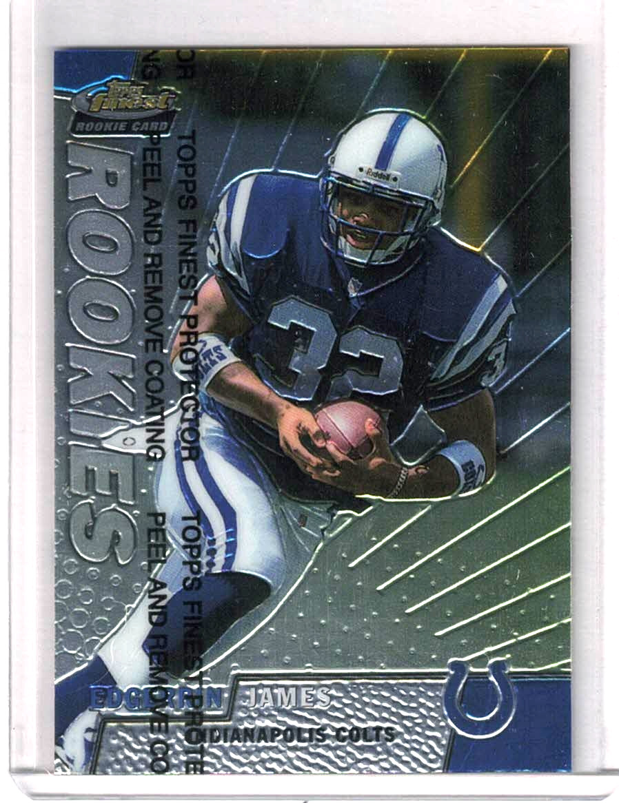 1999 Topps Finest Football #152 Edgerrin James Rookie RC HOF Indianapolis Colts