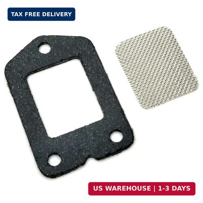 SRM-225 Spark Screen and Gasket Compatible with Echo 14586642031 Muffler Gasket，