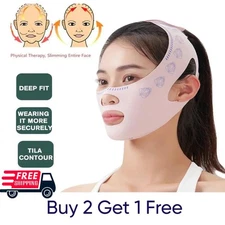 Reusable V Line Face Lifting Belt Anti-Wrinkle Slimming Double Chin Reducer Mask