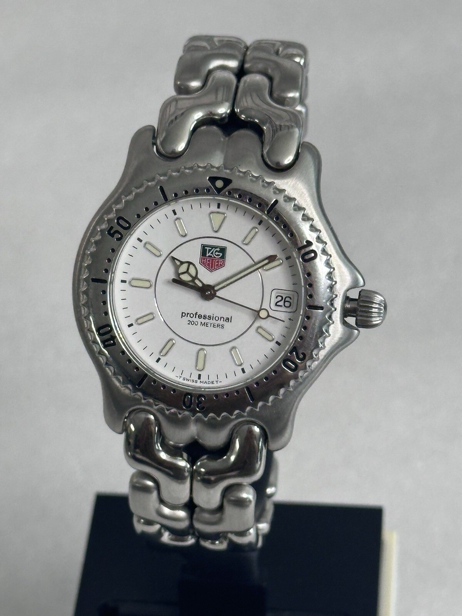 TAG Heuer S/el WG1113-K0 White Dial Men's Quartz Watch 38mm Date