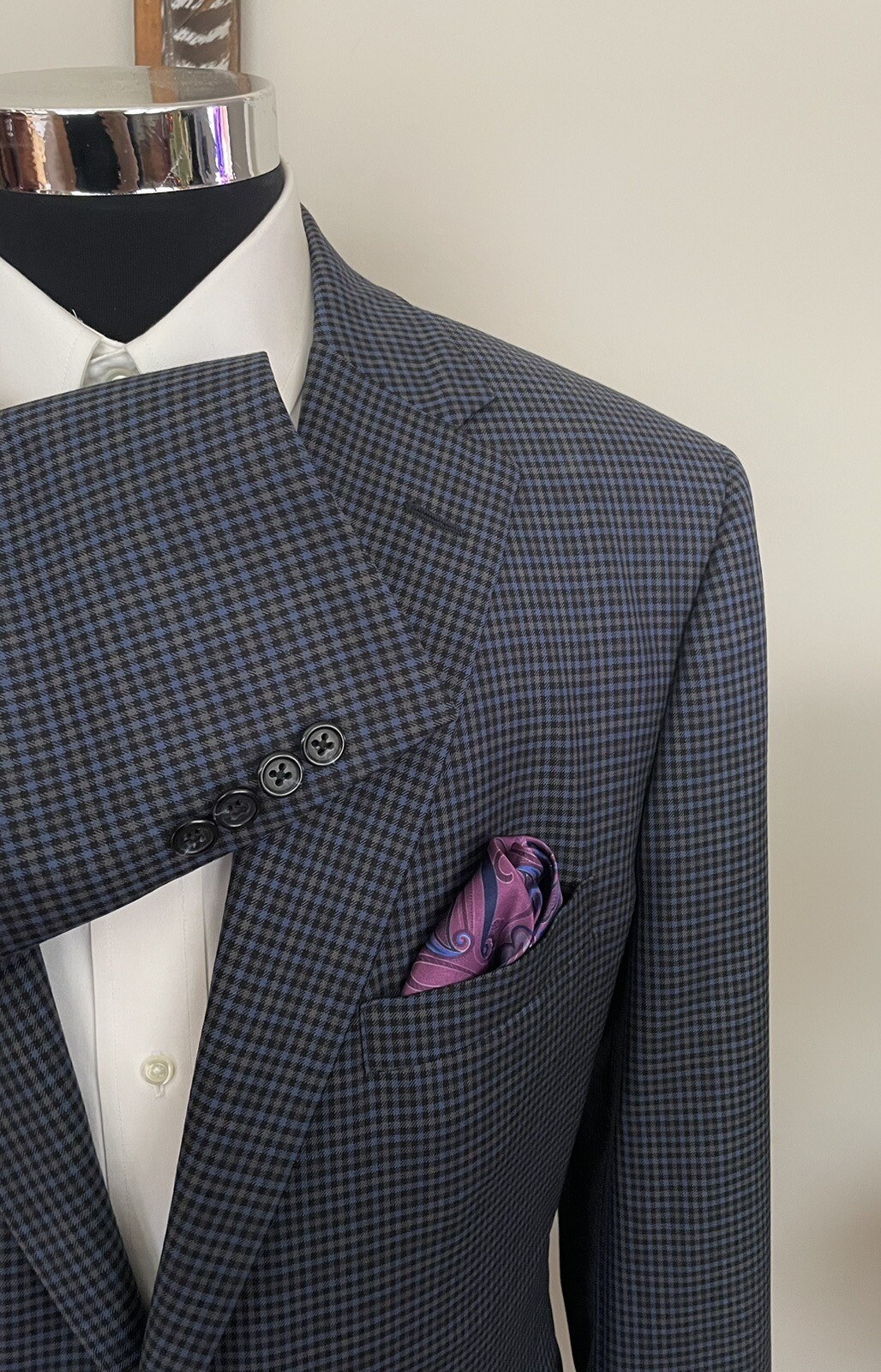 Tom James Royal Classic Two Button Blue Blazer Wo… - image 4