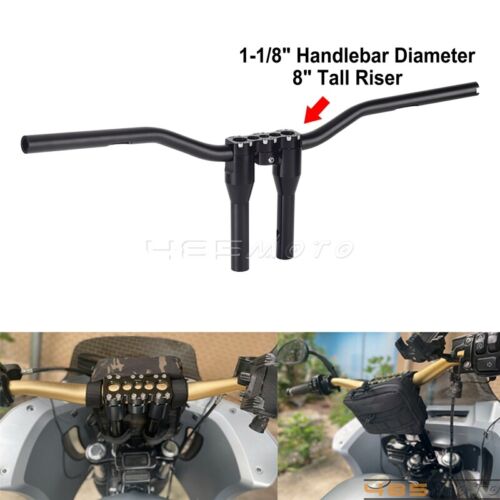 Juego de manillar y elevadores de 1-1/8" para Harley Dyna Softail Sportster Custom 883 1200 - Imagen 21 de 26