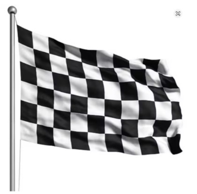 Formel 1 Karierte Flagge 3x5 ft - Premium Racing Karierte Flagge für Motorsport