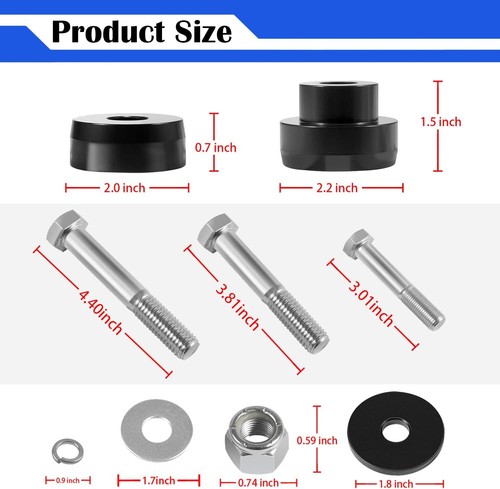 134-10005 Billet Aluminum Subframe Bushing Ki For Camaro/Nova/Chevy II 1968-1981 - Foto 6 di 7