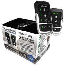Excalibur AL-1775-3DB 2-Way Paging Remote Start, Keyless Entry and Car Alarm NEW