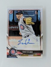 2018 Bowman 1st Prospect Erich Uelman Paper Autograph Auto Chicago Cubs