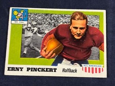 F4-13 FOOTBALL CARD - ERNY PINCKERT SO. CAL ALL AMERICAN -1955 TOPPS - CARD #4