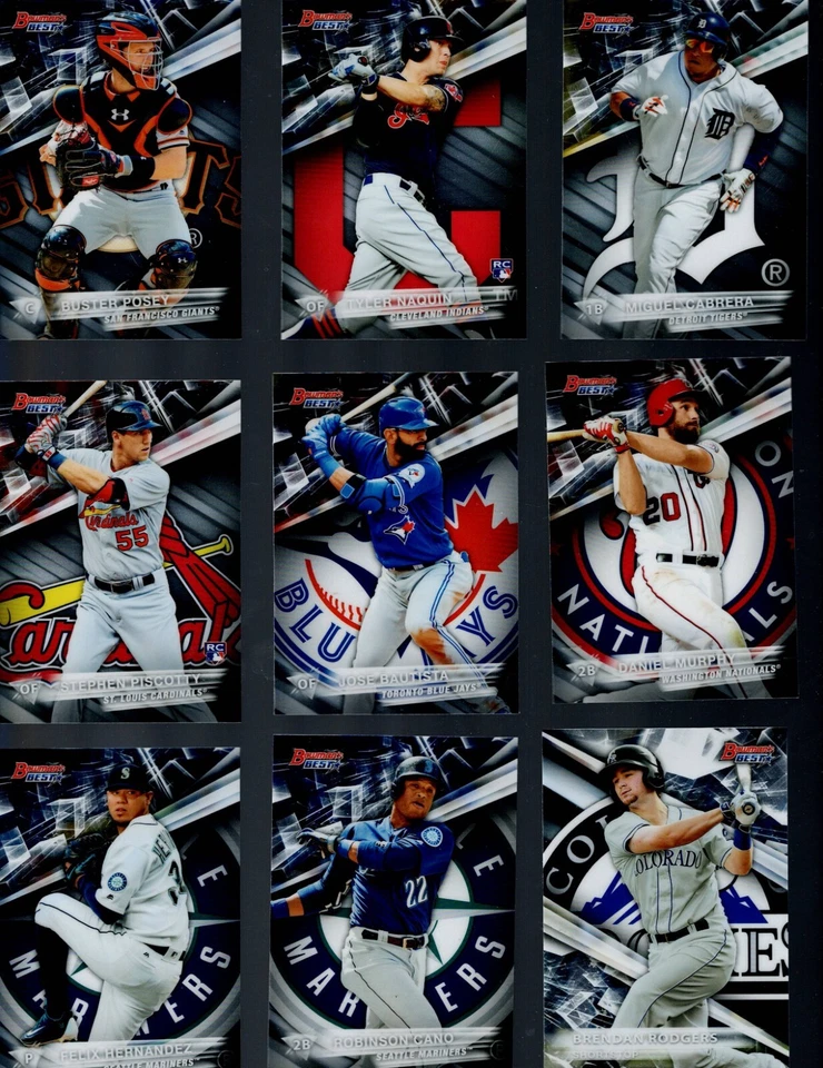 2016 BOWMANS BEST Baseball Complete Your Set 1-250 BUY MORE SAVE MORE - Image 4 of 4