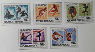 Malagasy Madagaskar 1976 Olympiade Mi Nr 775 779 postfrisch
