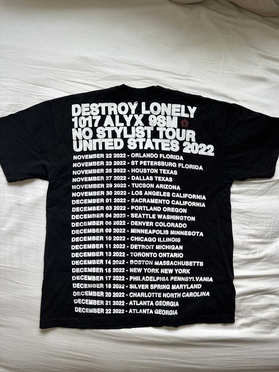 1017 ALYX 9SM x Destroy Lonely No Stylist Concert Tour Merch