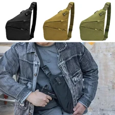Concealed Carry Crossbody Gun Bag for Men Sling Bag Tactical Shoulder Chest Pack