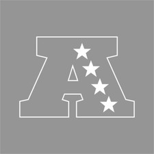 AFC Logo NFL 1 Color Vinyl Decal Sticker Window Car Wall
