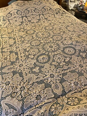 Antique Needle Point Bobbin French Lace Point de Venise lace