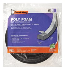 Frost King L346 Polyurethane Foam Tape 1/2-Inch, Charcoal