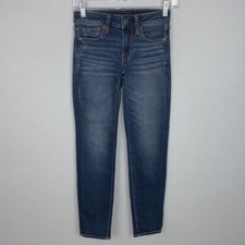 American Eagle Jeans Womens Dark Wash Skinny Next Level Stretch 00 Short