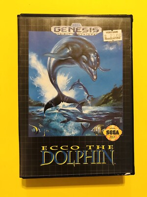 Ecco the Dolphin Sega Genesis 1992 Video Game Complete 10086010428