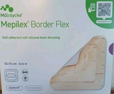 💟Mepilex Border Flex 6x6 Silicone Dressing 595400💟5 Sheets NO BOX!!