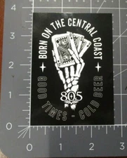 FIRESTONE WALKER 805 born central the coast STICKER decal craft beer brewery O