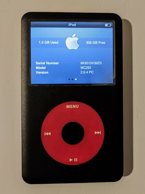 NEW iPod Classic 7th Gen 512 GB 1/1.5/2 TB Flash 3000 mAh battery