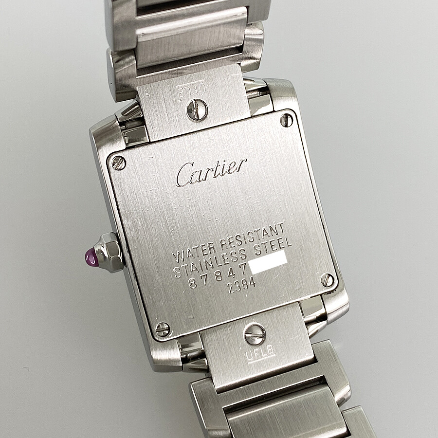 CARTIER Tank francaise SM W51028Q3 Shell dial Battery replaced Exterior