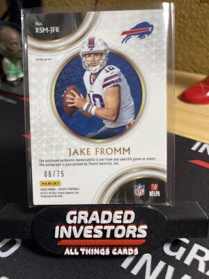 Qb1 Season Jake Fromm Qb1 Jake Fromm Prizm RPA 06/75 2020 Select