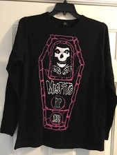 misfits coffin thermal shirt medium