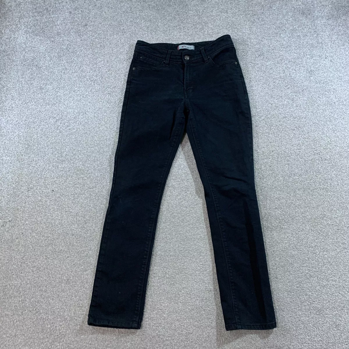 LEVI S 471 Jeans Womens 29 Inch Waist 30 Inch Leg Slim Fit Grey