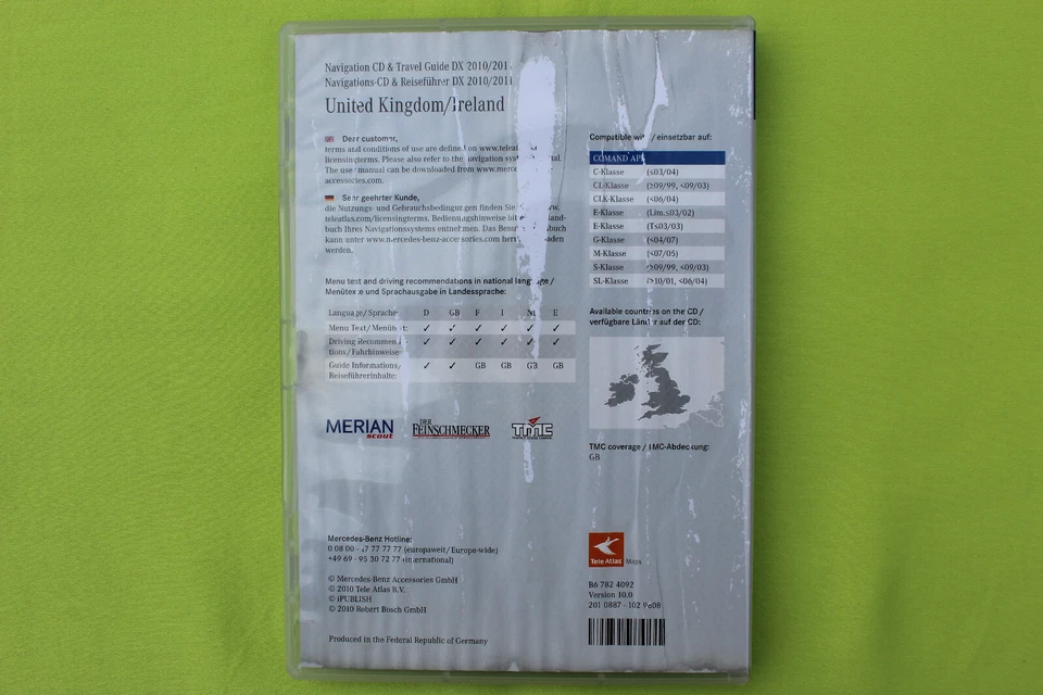 CD NAVIGATION ENGLAND IRLAND MERCEDES BENZ COMAND APS DX 2011 C CL CLK E G M S - Bild 2 von 4