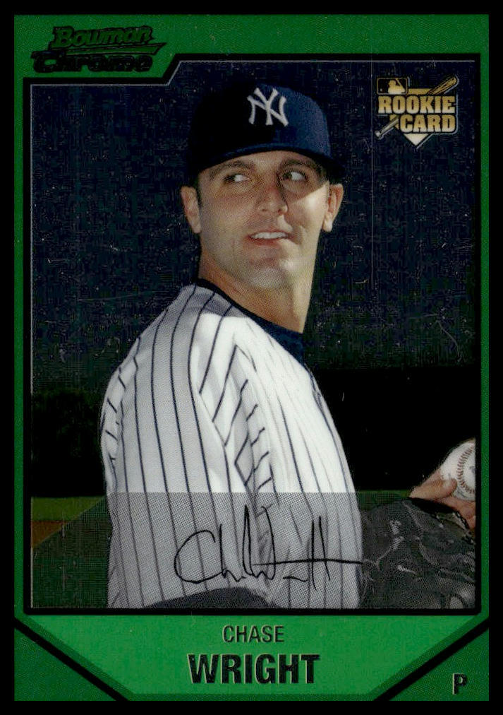2007 Bowman Draft Picks & Prospects #BDP4 Chase Wright Chrome New York Yankees