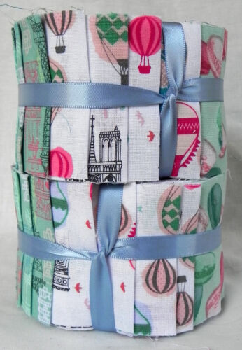 2 Stoff Jelly Rolls von Loops & Threads, @ 20 Stck. Paris Muster 2,5"x42" Baumwolle - Bild 3 von 7