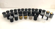 Lot of 32 Empty Plastic Kodak Film Containers Canisters 35mm Photography