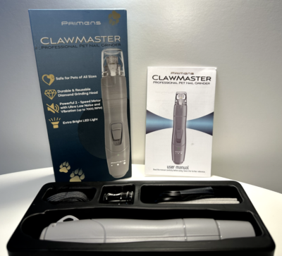 Primens Clawmaster Professional Pet Nail Grinder, Rechargeable