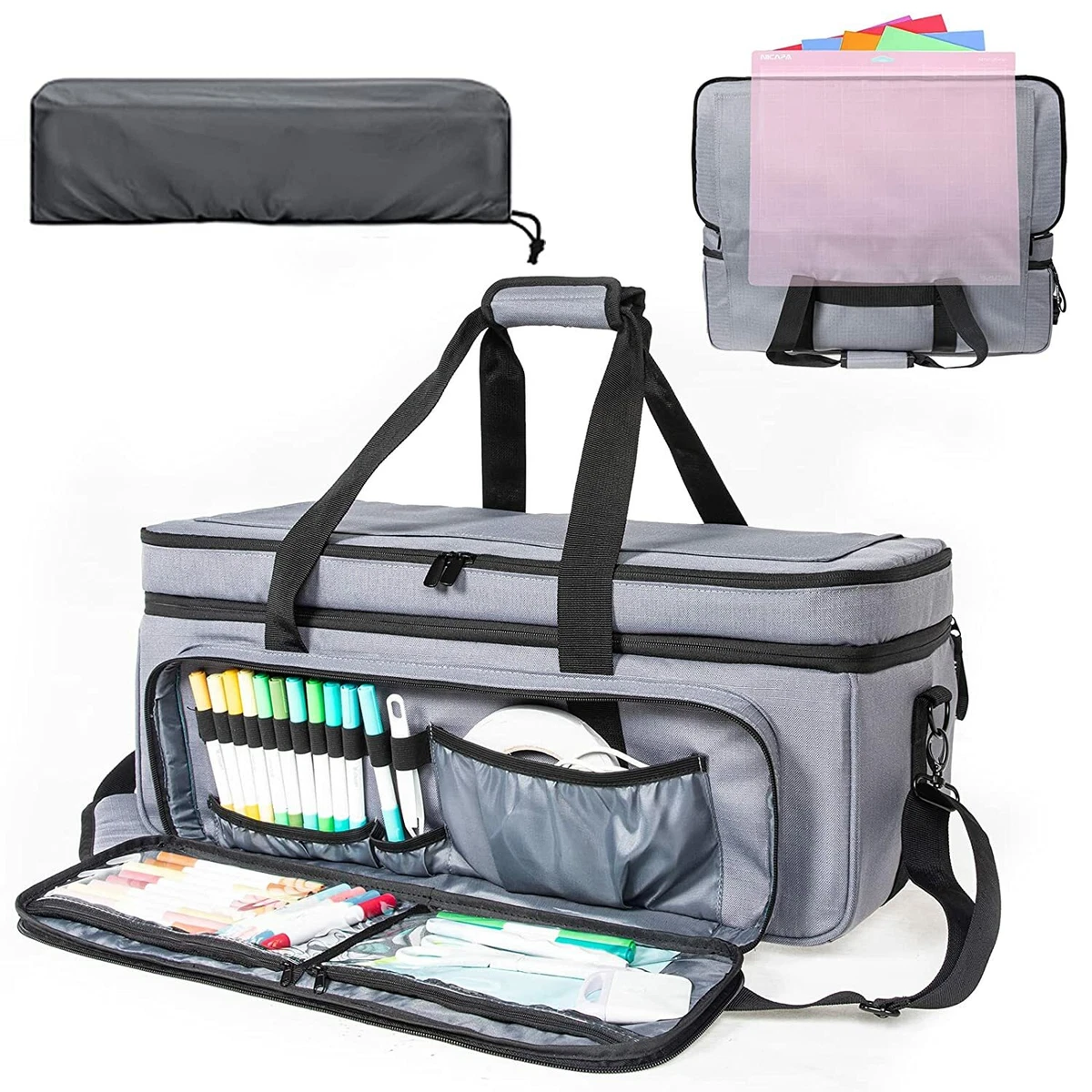 Double-Layer Carrying Case for Cricut Maker, Maker 3, Explore Air