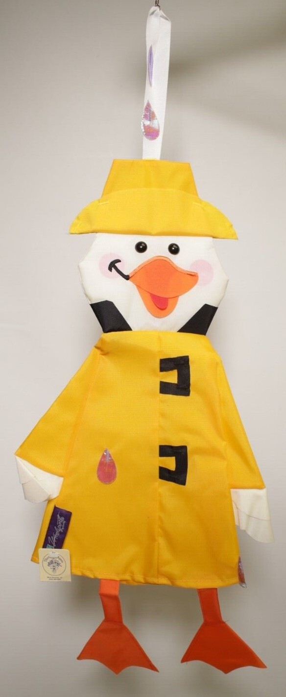 Ganz Windsport 3D Windsock Rainy Day Duck Outdoor Garden Flag 30" long