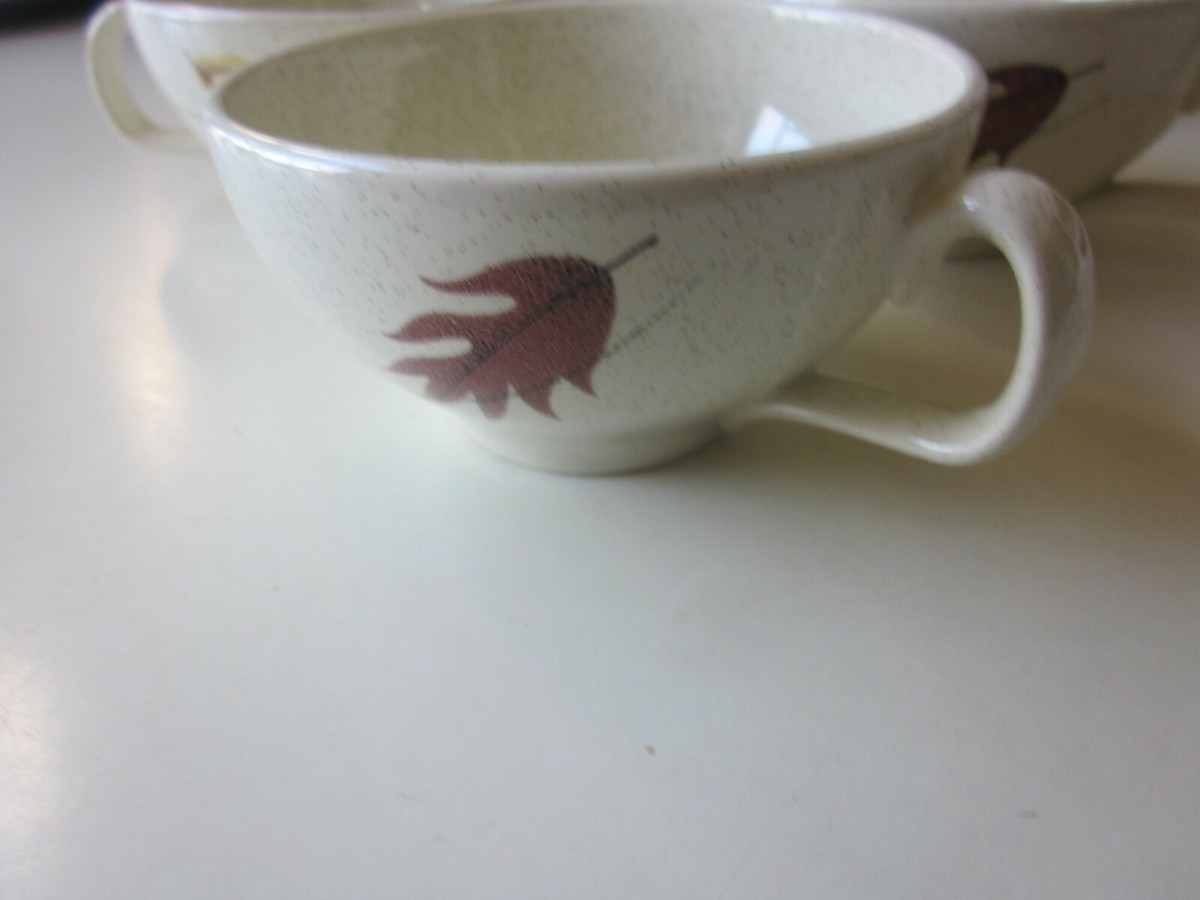 Set of Franciscan Ware Autumn Leaves Coffee Cups