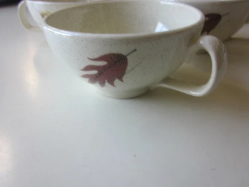 Set of 5 Franciscan Ware Autumn Leaves Coffee Cups