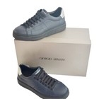 Emporio Armani Blue Logo Women Shoes Sneaker Casual Style us 6 eur 39 uk5