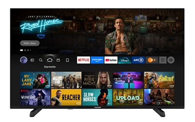 Telefunken Fire TV Fernseher 43 Zoll 4K Smart TV Dolby Vision HDR Triple-Tuner