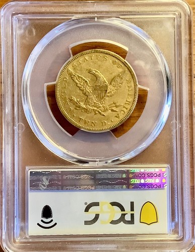 1859 $10 GOLD LIBERTY HEAD EAGLE PCGS XF 45 - Picture 5 of 5