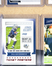 Ezekiel Elliott-2020 Panini RNS Red Ticket Masters Card-Cowboys-#17-Mint