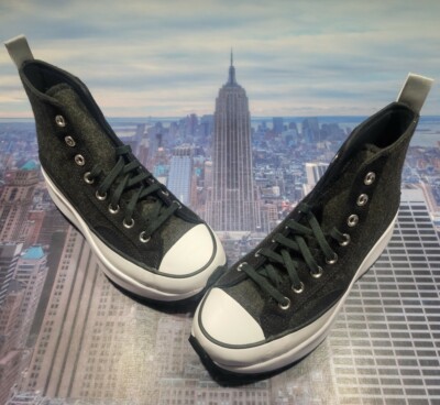 Converse Run Star Hike High Top Black Ice Black/Silver Mens Size 6.5 169437c New