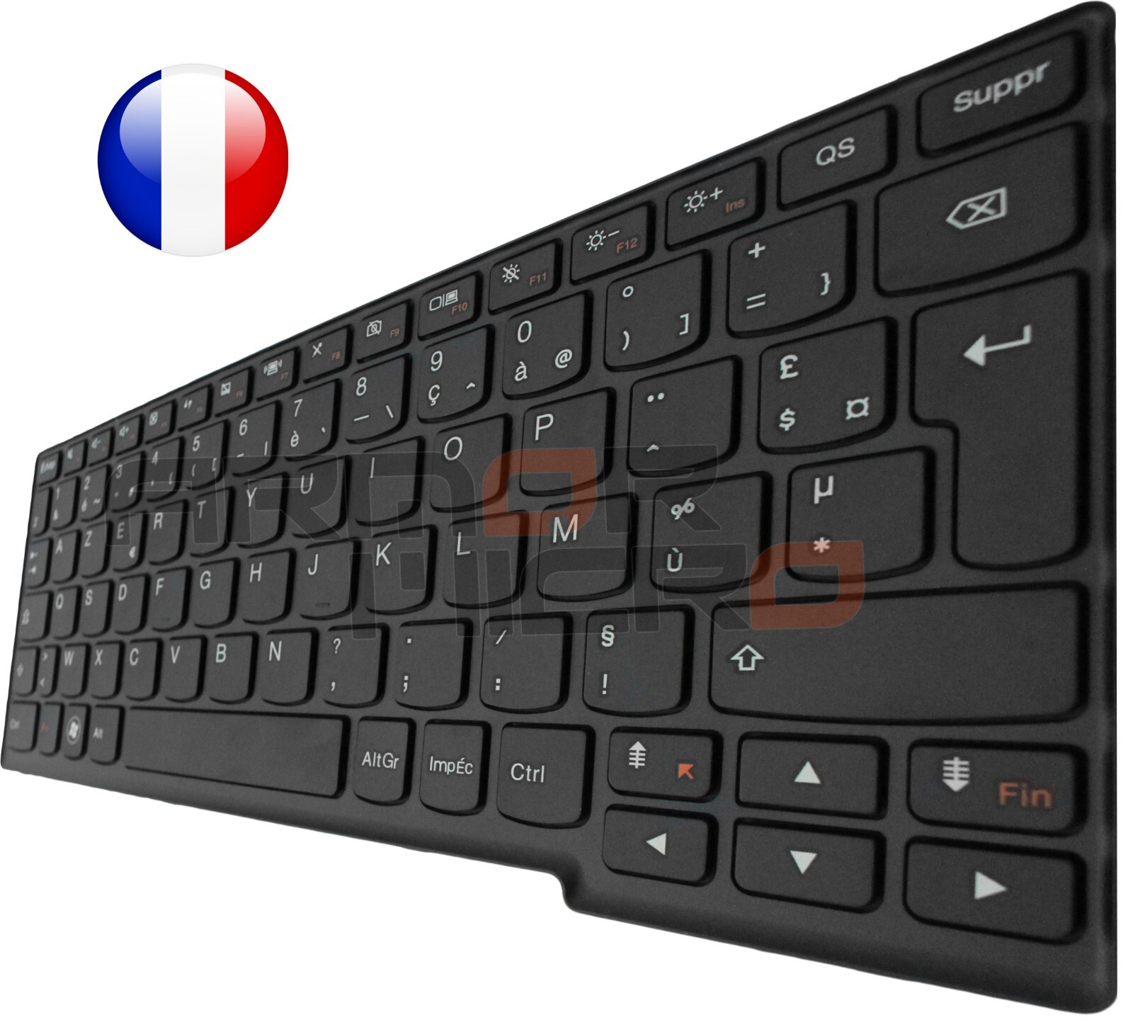 Clavier AZERTY pour Lenovo IdeaPad S206 avec touches chiclet silencieuses