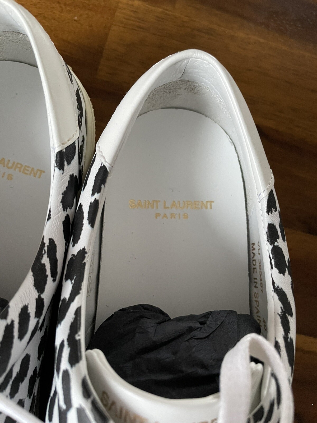 sneaker bassa saint laurent pelle bambino gatto tg 40 uomo hedi slimane epoca