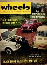 Wheels Australia Motoring Magazine - May 1960 - Jaguar, Mercedes, Goggo Coupe