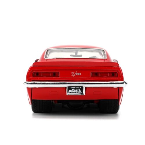 Jada 1:24 Fast & Furious 1969 Chevrolet Camaro #1 Red with white - Diecast Car - Picture 7 of 9