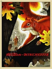 Western Winchester 9" x 12" Metal Sign